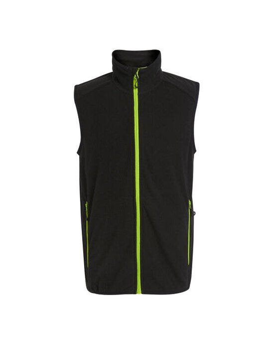 Regatta Professional Regatta Navigate Fleece Bodywarmer - Black/Lime