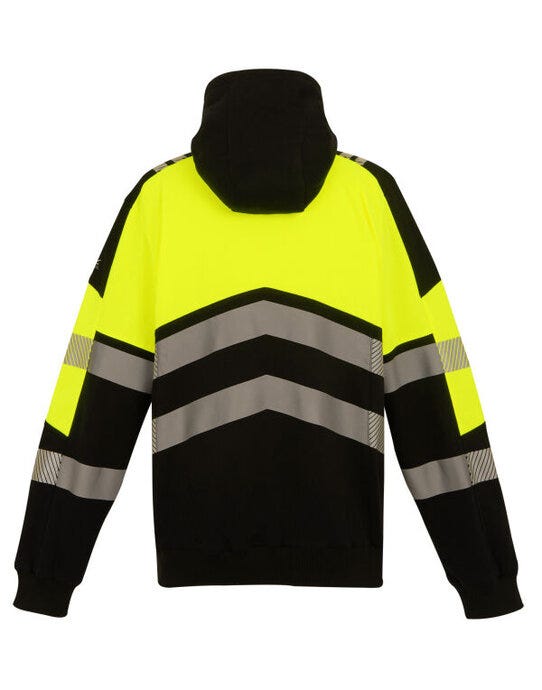 Regatta High Visibility Regatta Hi-Vis X-Pro Hoodie (Class 2) - Black/Hi-Vis Yellow
