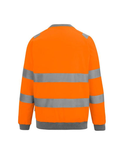 Regatta High Visibility Regatta Hi-Vis Pro Contract Crew Sweat - Hi Vis Orange
