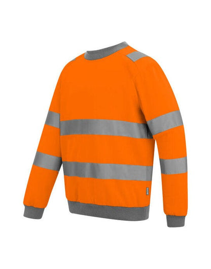 Regatta High Visibility Regatta Hi-Vis Pro Contract Crew Sweat - Hi Vis Orange