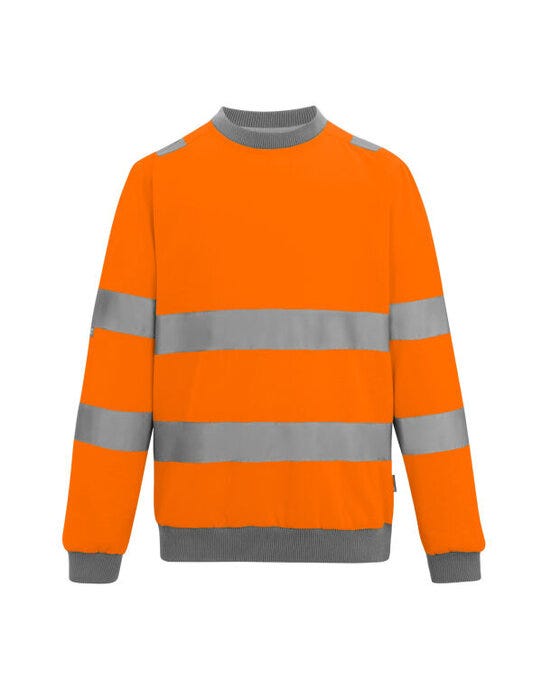 Regatta High Visibility Regatta Hi-Vis Pro Contract Crew Sweat - Hi Vis Orange
