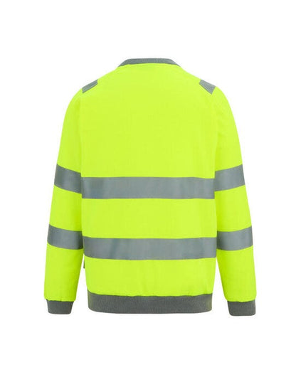 Regatta High Visibility Regatta Hi-Vis Pro Contract Crew Sweat - Hi-Vis Yellow