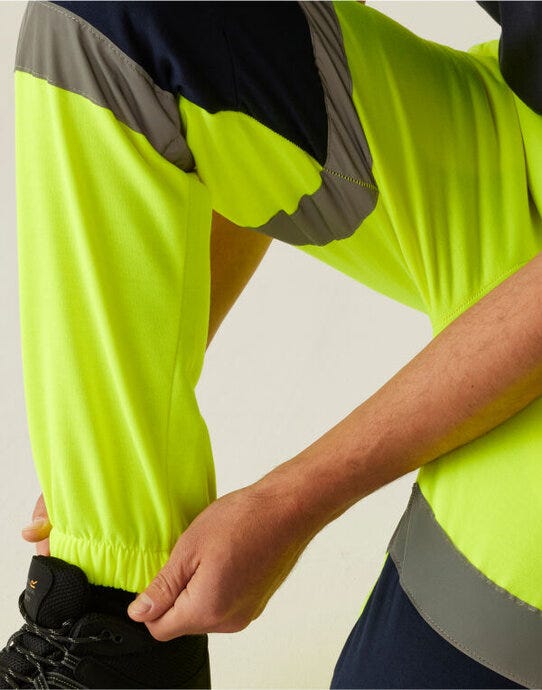 Regatta High Visibility Regatta Hi Vis Pro Two Tone Joggers - Hi-Vis Yellow/Navy