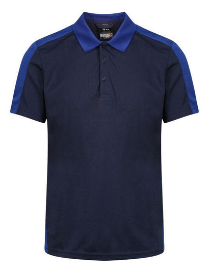 Regatta Professional Regatta Mens Contrast Wicking Polo - Navy/ New Royal