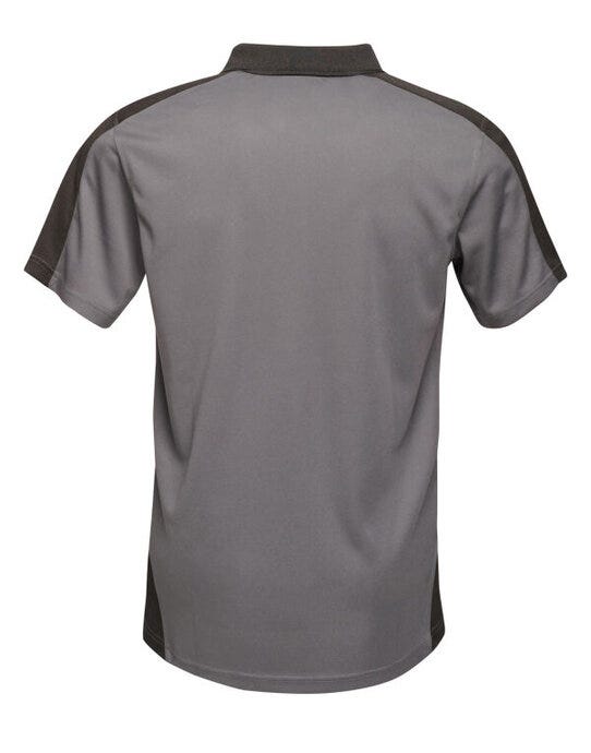 Regatta Professional Regatta Mens Contrast Wicking Polo - Seal Grey/Black