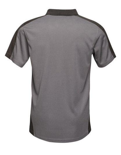 Regatta Professional Regatta Mens Contrast Wicking Polo - Seal Grey/Black