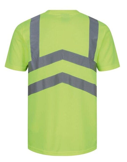 Regatta High Visibility Regatta Hi Vis Pro Short Sleeve T-Shirt - Hi-Vis Yellow/Navy
