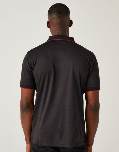 Regatta Professional Regatta Navigate Short Sleeve Polo - Black/Classic Red