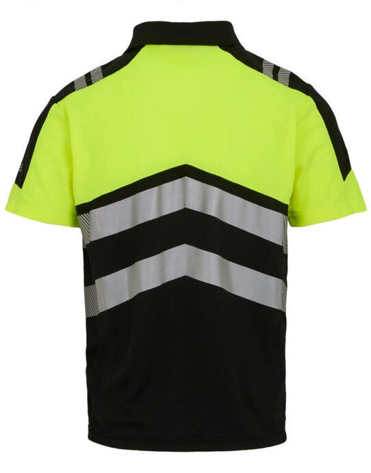 Regatta High Visibility Regatta Hi-Vis X-Pro Polo - Black/Hi-Vis Yellow