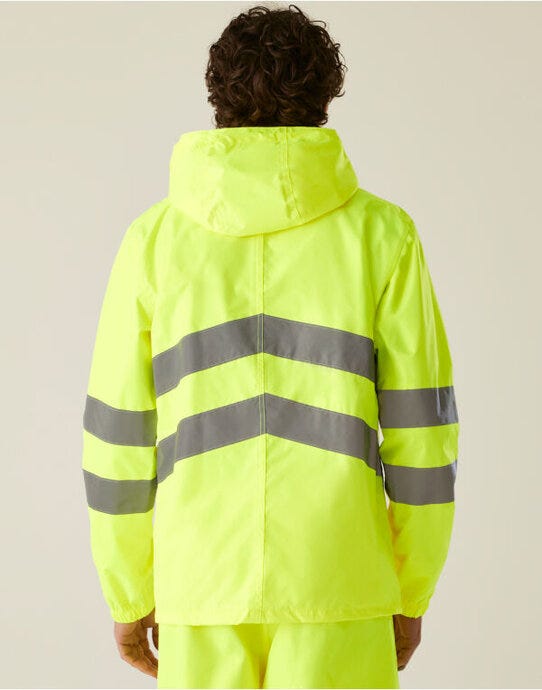 Regatta High Visibility Regatta Hi-Vis Pro Packaway Jacket - Yellow