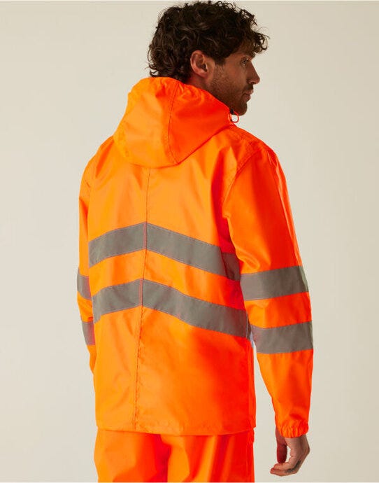 Regatta High Visibility Regatta Hi-Vis Pro Packaway Jacket - Orange