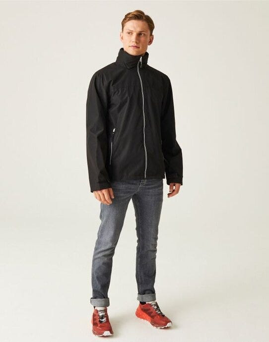 Regatta Professional Regatta Ascender Waterproof Shell Jacket - Black/Mineral Grey
