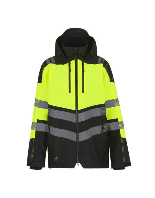 Regatta High Visibility Regatta Hi-Vis X-Pro Wproof Shell Jacket - Black/Hi-Vis Yellow