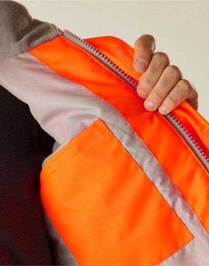 Regatta High Visibility Regatta Pro Contract Dover Parka - Hi Vis Orange