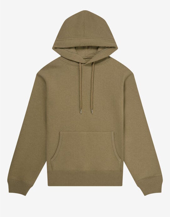 UCC Label Free Collection Organic Hoodie - Army