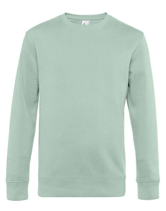 B&C Men's KING Crew Neck_° - Aqua Green