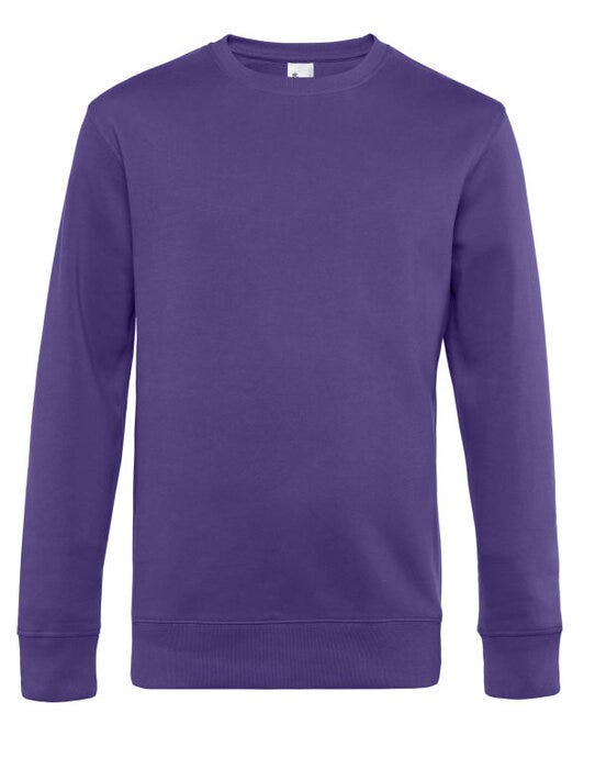 B&C Men's KING Crew Neck_° - Radiant Purple
