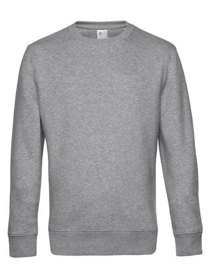 B&C Men's KING Crew Neck_° - Heather Grey