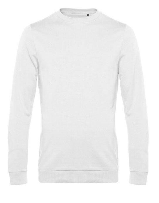 B&C Men's #Set In Sweatshirt - White