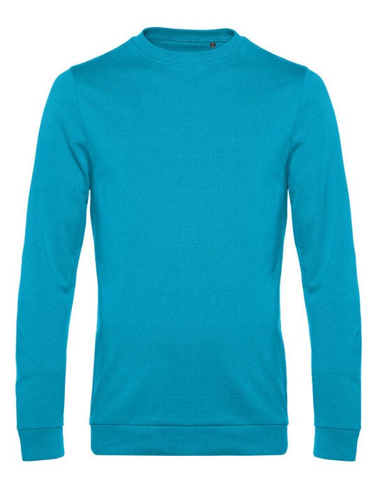 B&C Men's #Set In Sweatshirt - Hawaii Blue