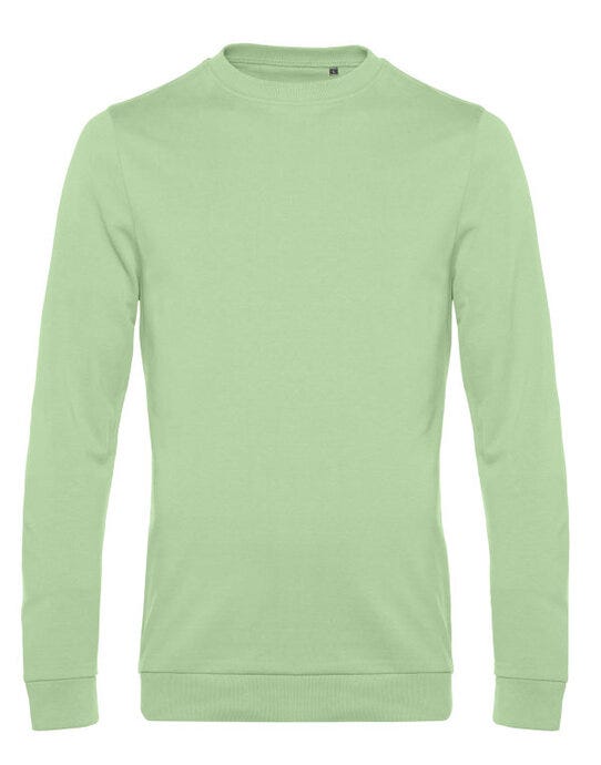 B&C Men's #Set In Sweatshirt - Light Jade