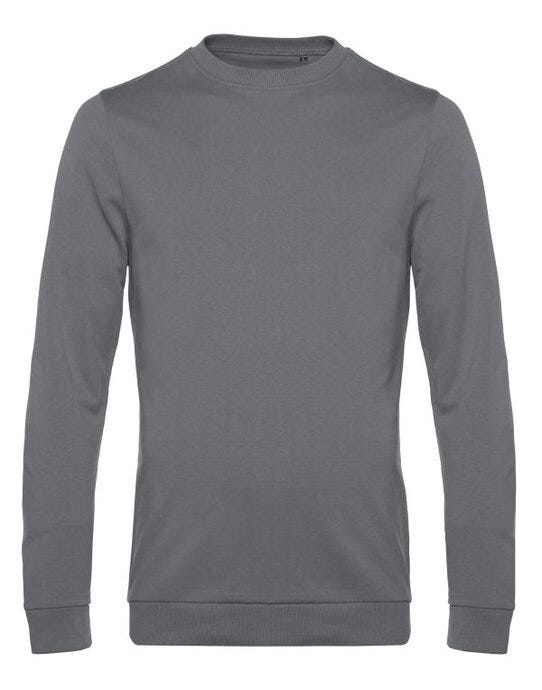B&C Men's #Set In Sweatshirt - Elephant Grey