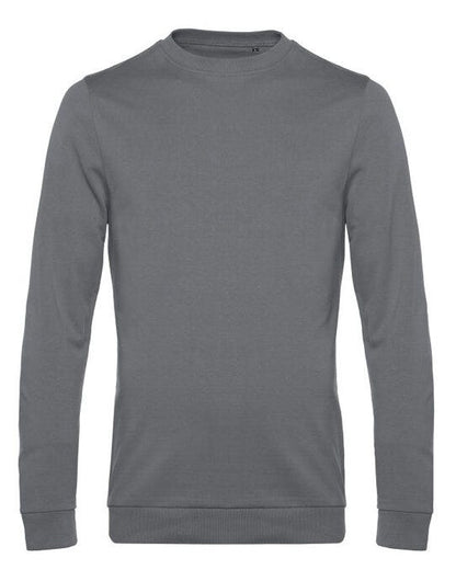 B&C Men's #Set In Sweatshirt - Elephant Grey