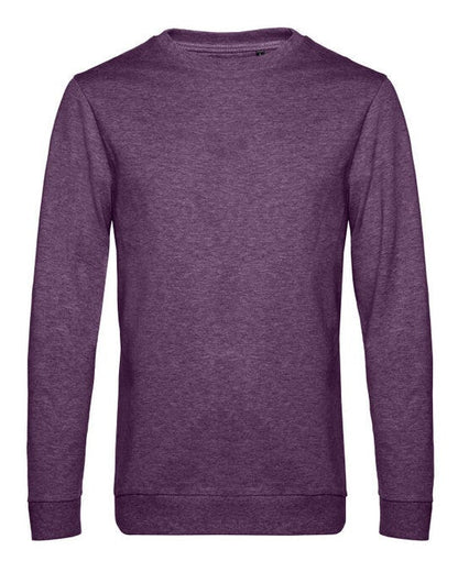 B&C Men's #Set In Sweatshirt - Heather Purple