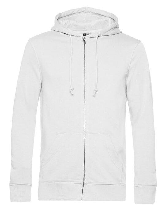B&C Men's Inspire Zipped Hood_° - White