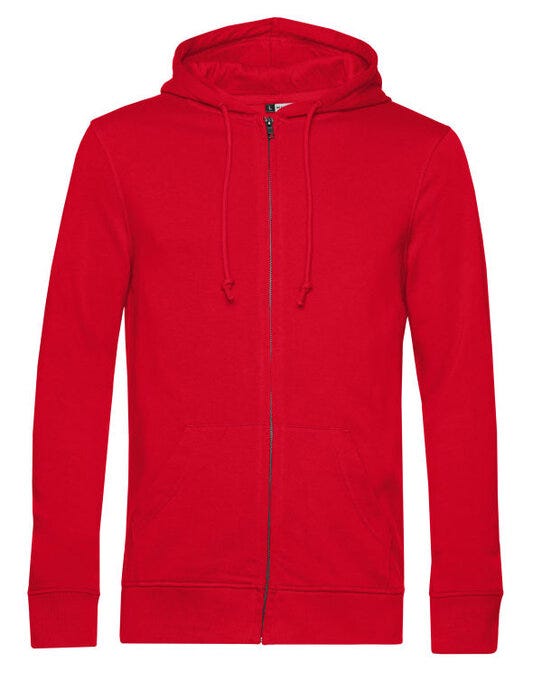 B&C Men's Inspire Zipped Hood_° - Red