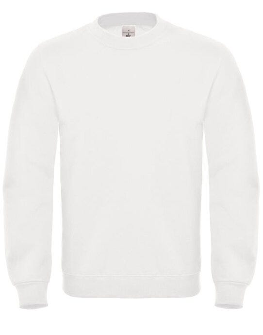 B&C ID.002 Cotton Rich Sweatshirt - White