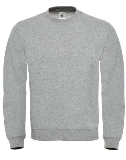 B&C ID.002 Cotton Rich Sweatshirt - Heather Grey
