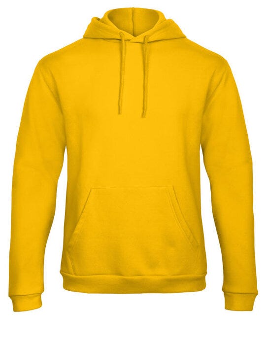 B&C Unisex ID.203 50/50 Hooded Sweat - Gold