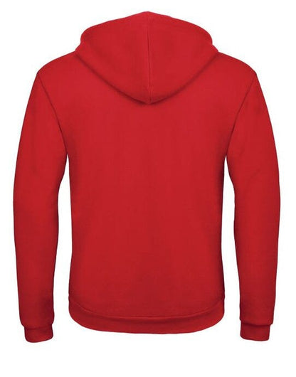 B&C Unisex ID.205 50/50 Hood FZ Sweat - Red