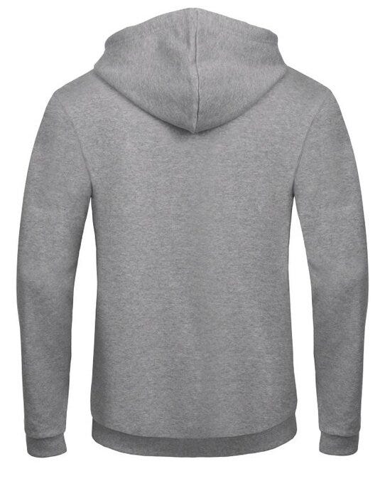 B&C Unisex ID.205 50/50 Hood FZ Sweat - Heather Grey