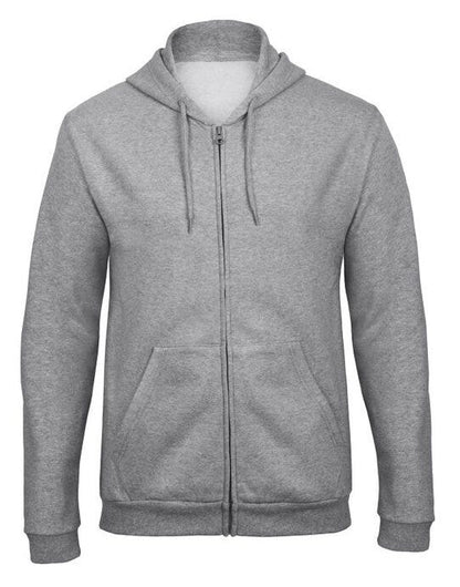 B&C Unisex ID.205 50/50 Hood FZ Sweat - Heather Grey
