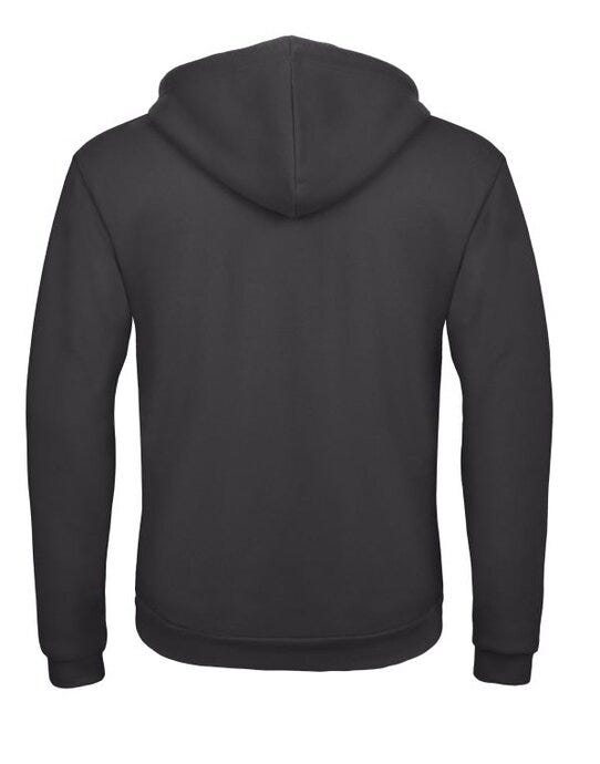 B&C Unisex ID.205 50/50 Hood FZ Sweat - Anthracite