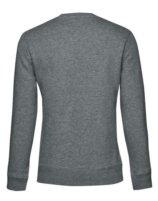 B&C Women's QUEEN Crew Neck_° - Heather Mid Grey