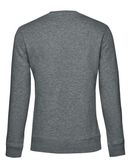 B&C Women's QUEEN Crew Neck_° - Heather Mid Grey