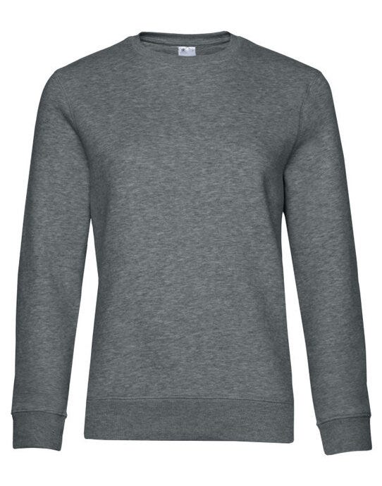 B&C Women's QUEEN Crew Neck_° - Heather Mid Grey