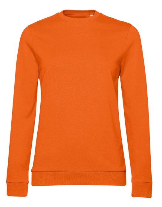 B&C Women's #Set In Sweatshirt - Pure Orange