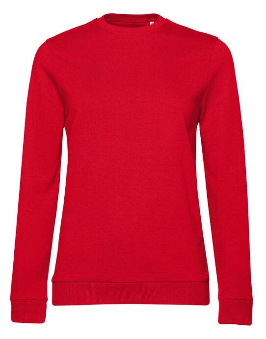 B&C Women's #Set In Sweatshirt - Red