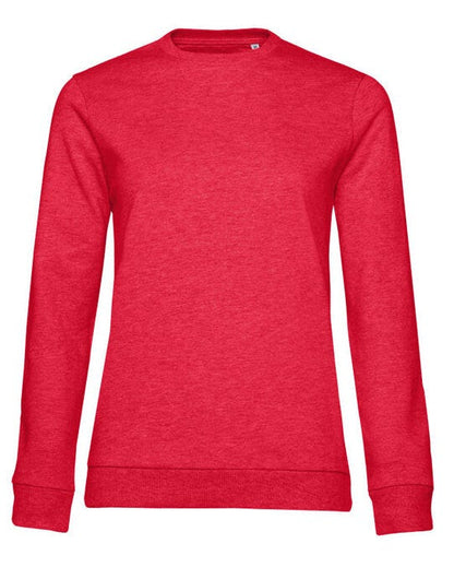 B&C Women's #Set In Sweatshirt - Heather Red