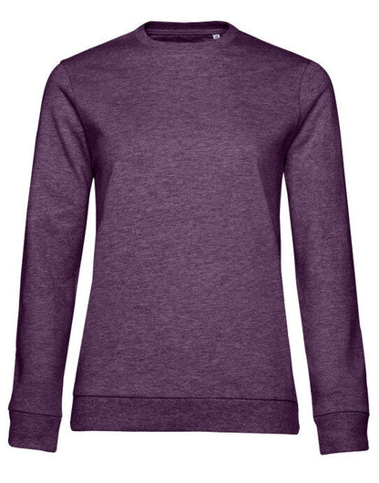 B&C Women's #Set In Sweatshirt - Heather Purple