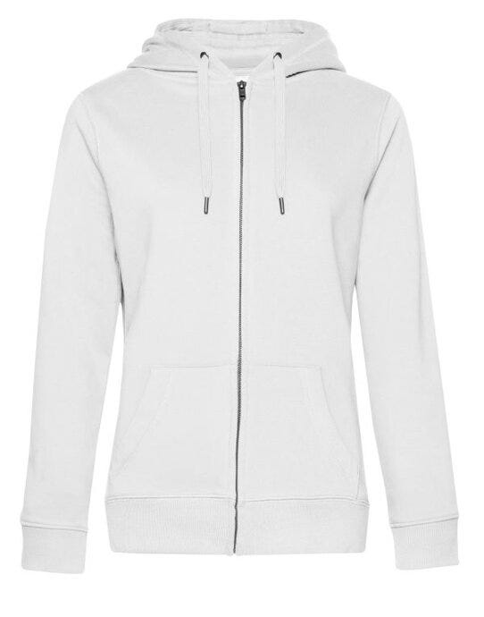 B&C Women's QUEEN Zipped Hood_° - White