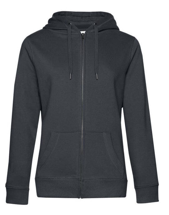 B&C Women's QUEEN Zipped Hood_° - Asphalt