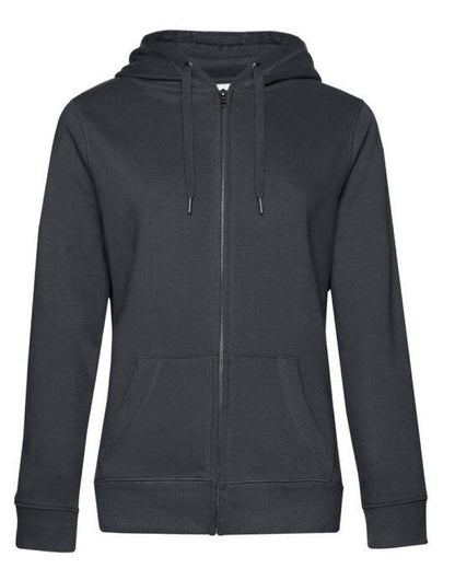 B&C Women's QUEEN Zipped Hood_° - Asphalt