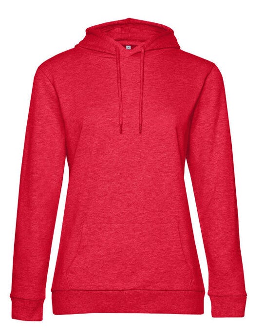B&C Women's #Hooded Sweat - Heather Red