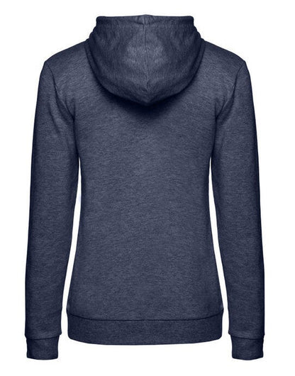 B&C Women's #Hooded Sweat - Heather Navy