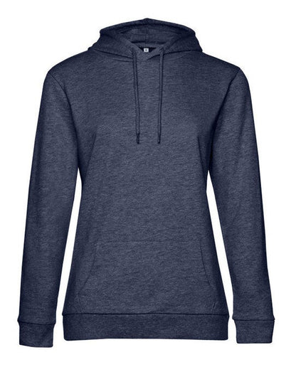 B&C Women's #Hooded Sweat - Heather Navy